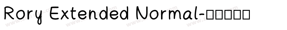 Rory Extended Normal字体转换